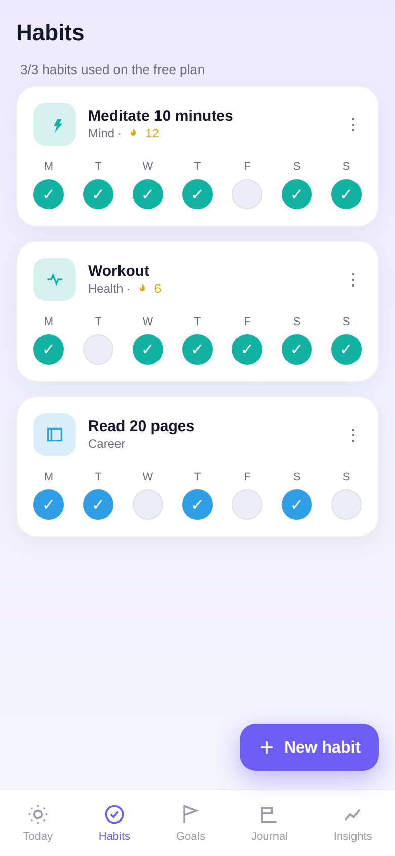 Habits & streaks